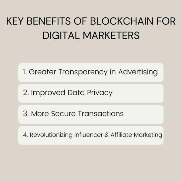 Key Benefits of Blockchain for Digital Marketers